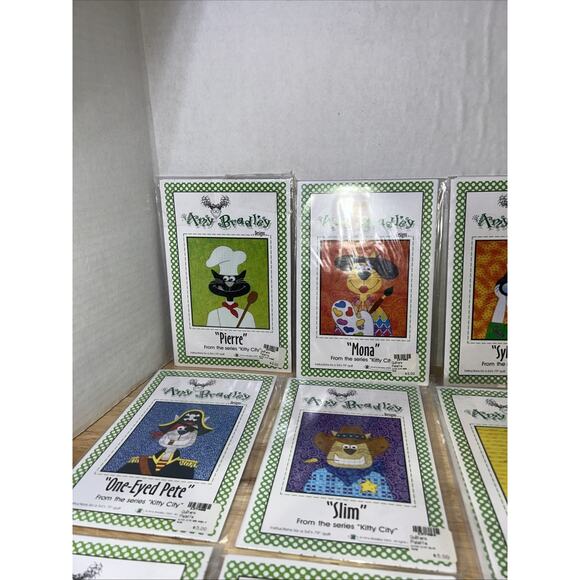 Kitty City 12 quilt patterns + finishing instructions 54" x 79" New Amy Bradley - Picture 3 of 11